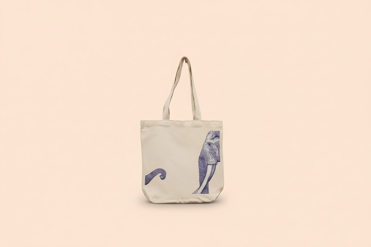 Ezekiel Elephant mom and baby Eco Tote Bag